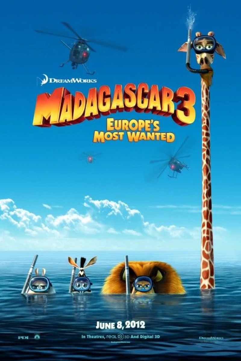 Madagascar 3: De marcha por Europa Póster