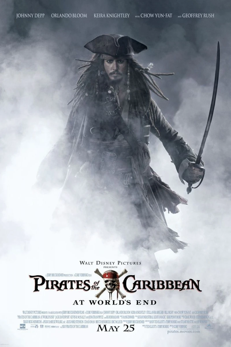 Piratas del Caribe 3. En el fin del mundo Póster