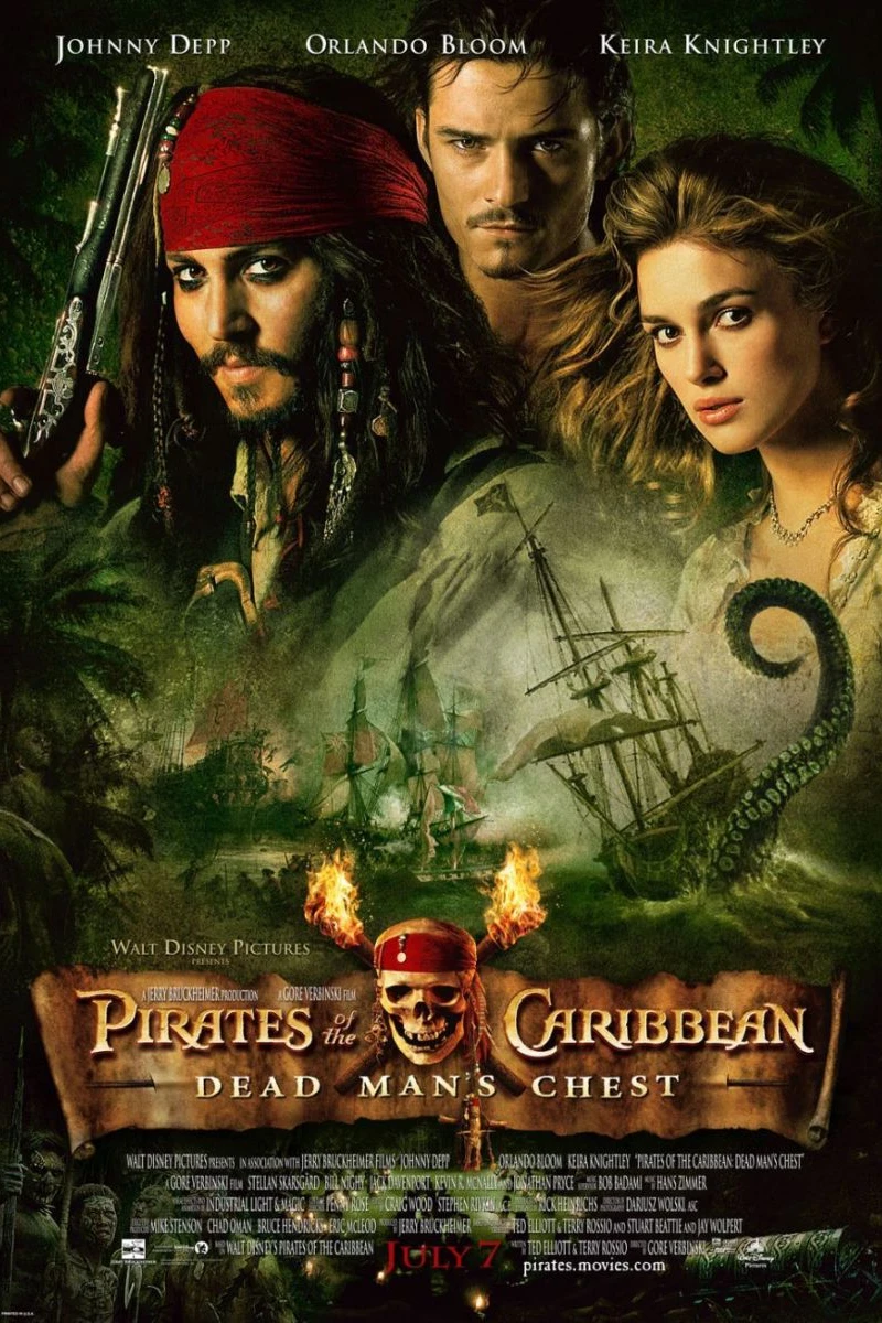 Piratas del Caribe - El cofre del hombre muerto Póster