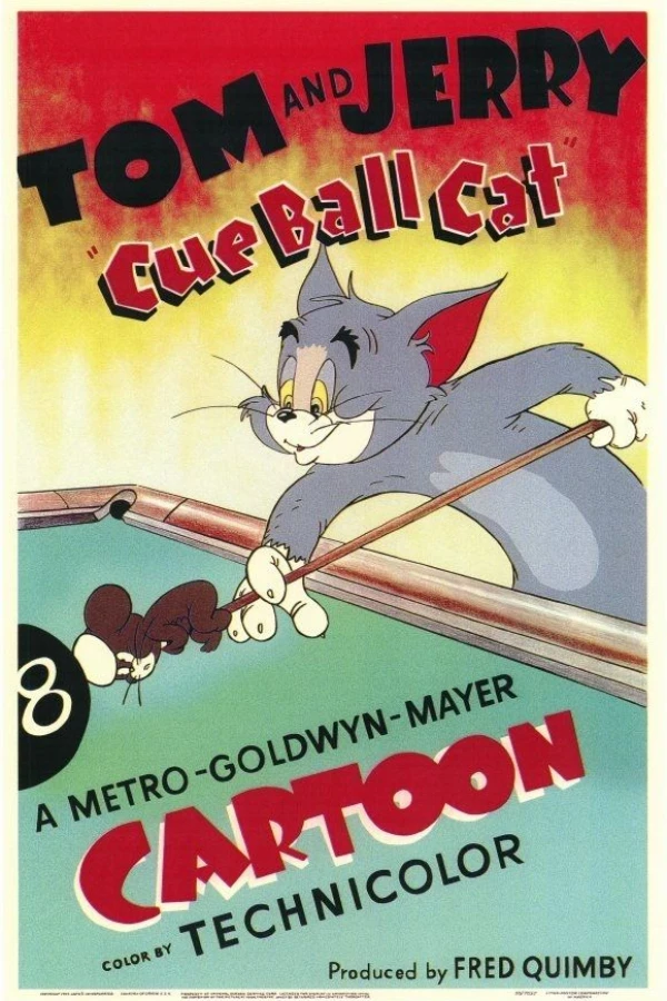 Cue Ball Cat Póster