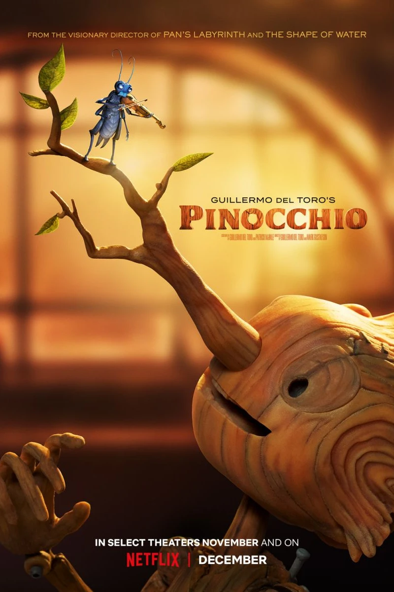 Pinocho de Guillermo del Toro Póster