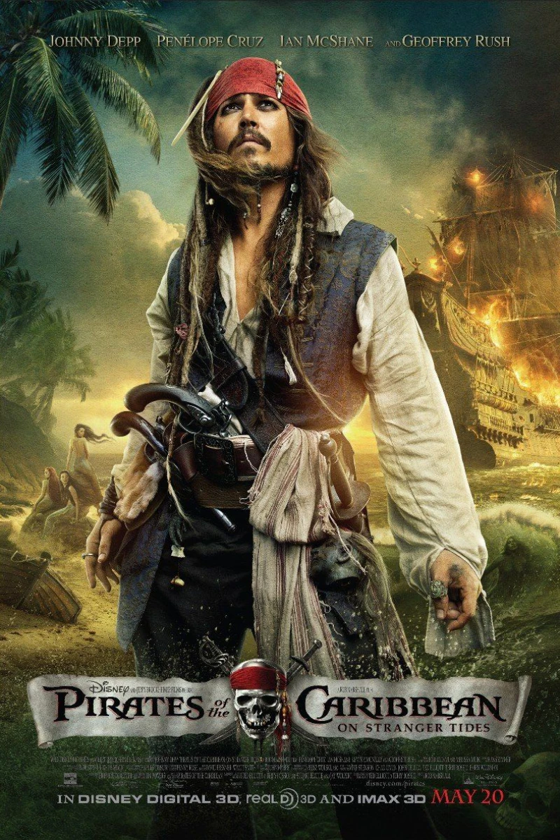 Piratas del Caribe 4. En mareas misteriosas Póster