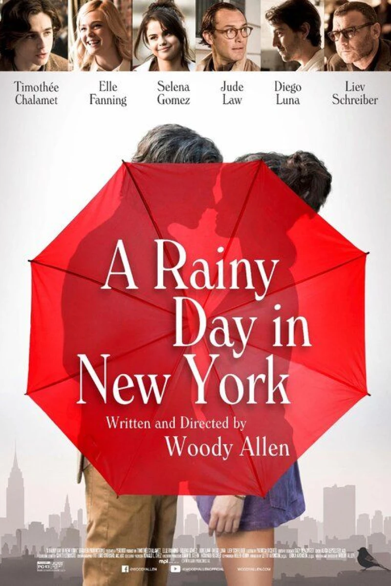 Día de lluvia en Nueva York Póster