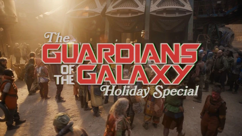 Guardianes de la Galaxia: Especial Felices Fiestas Title Card
