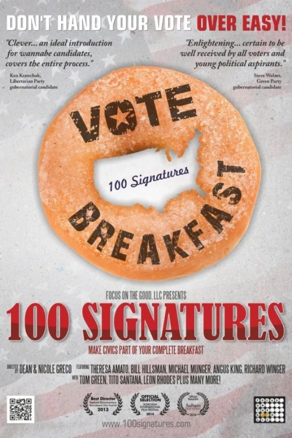 100 Signatures Póster