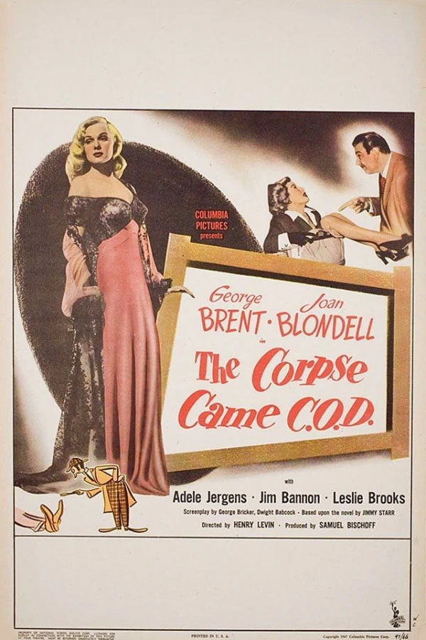 The Corpse Came C.O.D. Póster