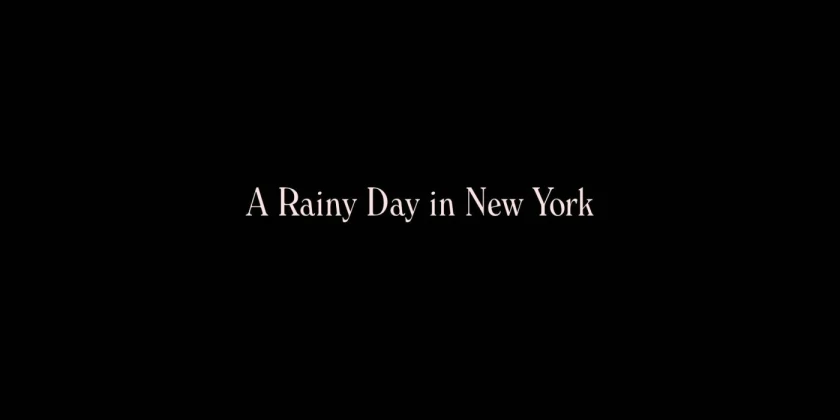 Día de lluvia en Nueva York Title Card